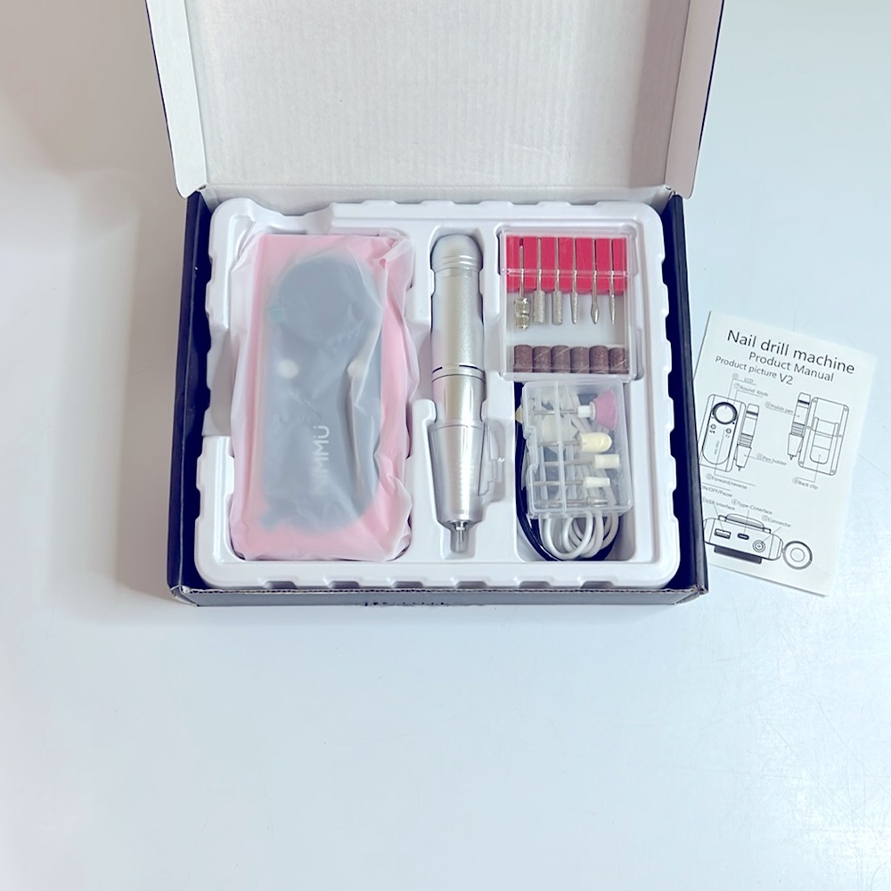 Pink 45000RPM Professional Cordless Rechargeable Nail File - Picture 5 of 10